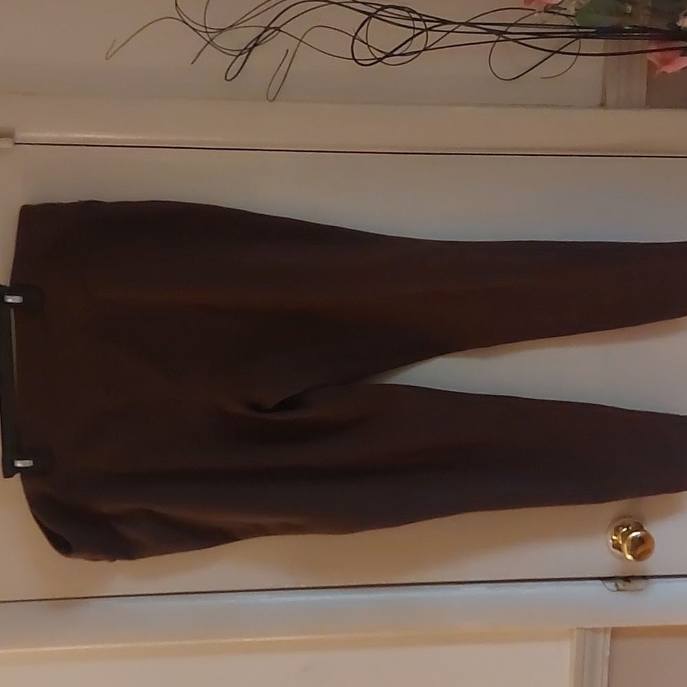 Terra & Sky Brown Pull On Leggings Plus Sz 2X 20W-22W - Picture 5 of 13